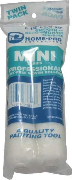 Premier Paint Roller - 3/8" Nap, Mini Paint Roller - 6-1/2" Wide, Includes Roller Cover - Americas Industrial Supply