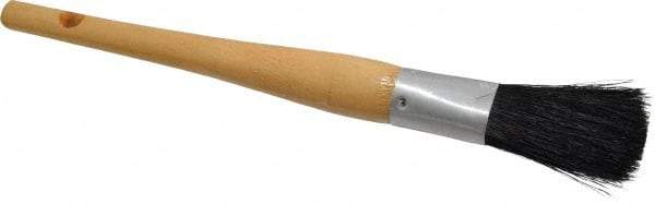 Premier Paint Roller - 3/4" Oval Hog Sash Brush - 2-1/2" Bristle Length, 8" Wood Handle - Americas Industrial Supply