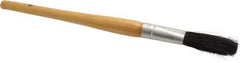 Premier Paint Roller - 1/4" Oval Hog Sash Brush - 1-3/4" Bristle Length, 5" Wood Handle - Americas Industrial Supply