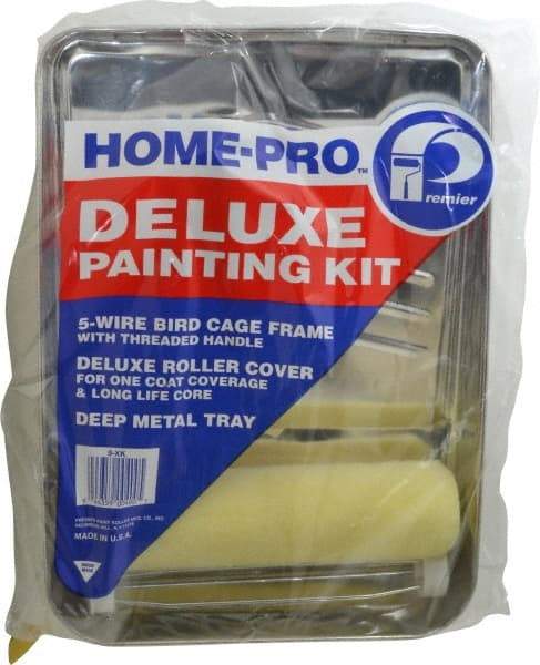 Premier Paint Roller - Paint Roller Set - 9" Wide, Includes Paint Tray, Roller Cover & Frame - Americas Industrial Supply