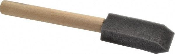 Premier Paint Roller - 1" Foam Foam Paint Brush - 2-1/2" Bristle Length, 4" Wood Handle - Americas Industrial Supply