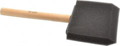 Premier Paint Roller - 3" Foam Foam Paint Brush - 2-1/2" Bristle Length, 4" Wood Handle - Americas Industrial Supply