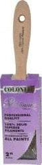 Premier Paint Roller - 2" Flat Synthetic Varnish Brush - 2-3/4" Bristle Length, 7-1/2" Wood Handle - Americas Industrial Supply