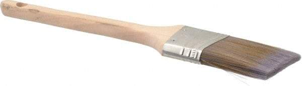 Premier Paint Roller - 2" Angled Synthetic Sash Brush - 2-3/4" Bristle Length, 9" Wood Rattail Handle - Americas Industrial Supply