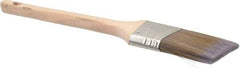 Premier Paint Roller - 2" Angled Synthetic Sash Brush - 2-3/4" Bristle Length, 9" Wood Rattail Handle - Americas Industrial Supply