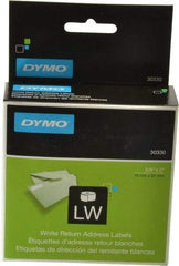 Dymo - 2" Long, White Return Address Label - For Dymo & CoStar Printers - Americas Industrial Supply