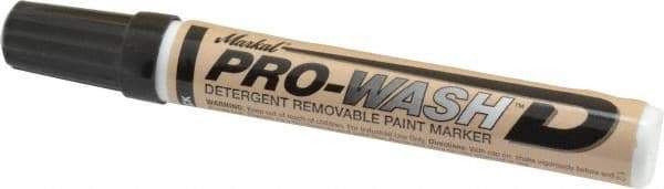 Markal - Black Oil-Based Paint Marker - Fine Tip, Alcohol Base Ink - Americas Industrial Supply