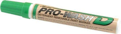 Markal - Green Oil-Based Paint Marker - Fine Tip, Alcohol Base Ink - Americas Industrial Supply