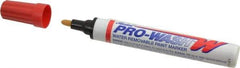 Markal - Red Oil-Based Paint Marker - Fine Tip, Alcohol Base Ink - Americas Industrial Supply