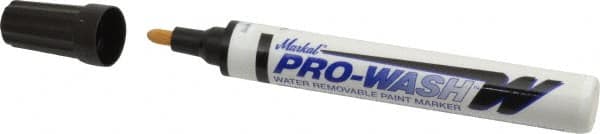 Markal - Black Oil-Based Paint Marker - Fine Tip, Alcohol Base Ink - Americas Industrial Supply