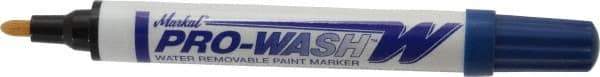 Markal - Blue Oil-Based Paint Marker - Fine Tip, Alcohol Base Ink - Americas Industrial Supply