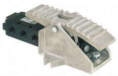 Parker - 0.83 CV Rate, 1/4" NPT Inlet Direct Air 2 Mechanical Spool Valve - 4 Way, 2 Position, 150 Max psi, Treadle Manual Return - Americas Industrial Supply