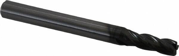 OSG - 7/32", 4 Flute, Single End, Solid Carbide, 0.03" Corner Radius End Mill - 2-1/2" OAL, 30° Helix, Right Hand Flute, 5/8" LOC, Right Hand Cut - Americas Industrial Supply