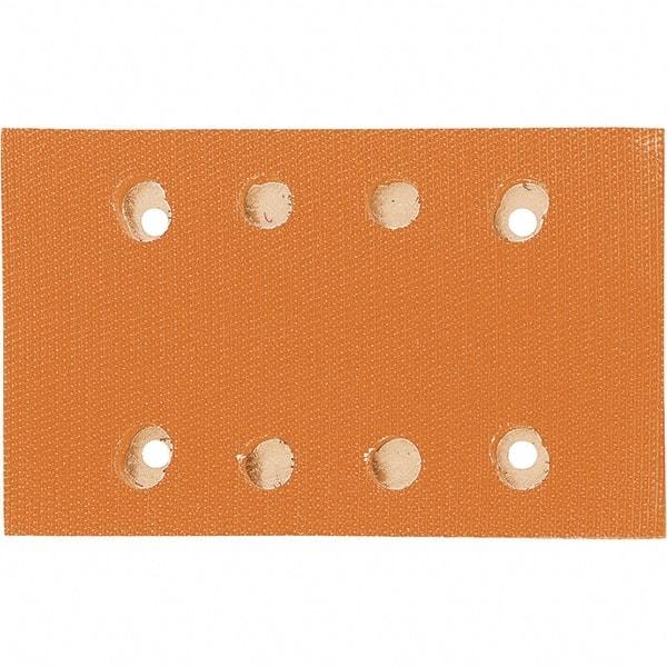 Dynabrade - 5 x 3-1/4" Rectangular Hook Face Backing Pad - Dynabug II Compatible, Screw Attachment, Vacuum Pad, 3/8" Thick, Medium Density, Short Nap - Americas Industrial Supply