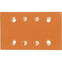 Dynabrade - 5 x 3-1/4" Rectangular Hook Face Backing Pad - Dynabug II Compatible, Screw Attachment, Vacuum Pad, 3/8" Thick, Medium Density, Short Nap - Americas Industrial Supply