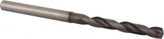 Value Collection - 1/4" 140° Solid Carbide Jobber Drill - TiAlN Finish, Right Hand Cut, Spiral Flute, Straight Shank, 4-19/64" OAL, Standard Point - Americas Industrial Supply