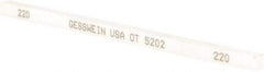 Made in USA - 220 Grit Aluminum Oxide Square Polishing Stone - Very Fine Grade, 1/4" Wide x 6" Long x 1/4" Thick, Oil Filled - Americas Industrial Supply