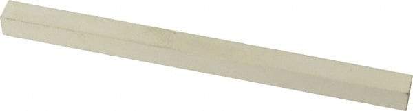 Made in USA - 900 Grit Aluminum Oxide Square Polishing Stone - Super Fine Grade, 1/4" Wide x 4" Long x 1/4" Thick - Americas Industrial Supply