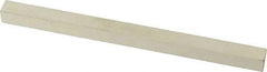 Made in USA - 900 Grit Aluminum Oxide Square Polishing Stone - Super Fine Grade, 1/4" Wide x 4" Long x 1/4" Thick - Americas Industrial Supply