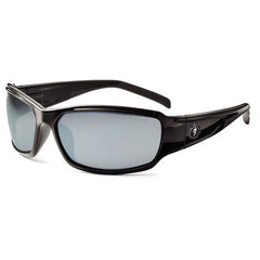 Thor Silver Mirror Lens Black Safety Glasses - Americas Industrial Supply