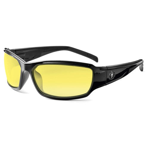 Thor Yellow Lens Black Safety Glasses - Americas Industrial Supply
