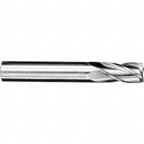 SGS - 1/16", 3/16" LOC, 1/8" Shank Diam, 1-1/2" OAL, 4 Flute, Solid Carbide Square End Mill - Exact Industrial Supply