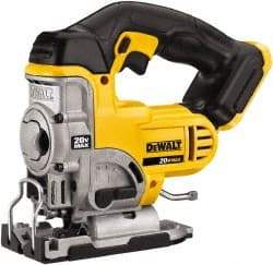 DeWALT - 20 Volt, 3,000 SPM, 1" Stroke Length, Cordless Jigsaw - Americas Industrial Supply