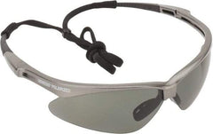 Jackson Safety - Smoke Lenses, Framed Polarized Glasses - Scratch Resistant, Gray Frame, Size Universal, Wrap Around - Americas Industrial Supply