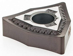 Kennametal - WNMG432 MS Grade KCU10 Carbide Turning Insert - AlTiN Finish, 80° Trigon, 1/2" Inscr Circle, 3/16" Thick, 1/32" Corner Radius - Americas Industrial Supply