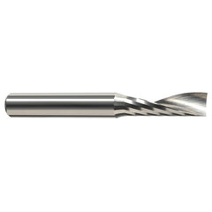 End Mills for Plastics - Single Flute - 0.0625″ (1/16″) Cutter Diameter × 0.1860″ Length of Cut Carbide Square Upcut End Mill for Plastic, 1 Flute - Exact Industrial Supply
