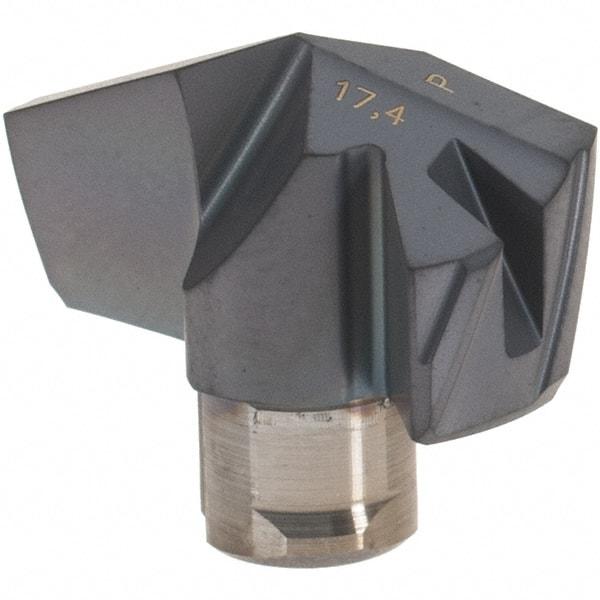 Iscar - Series ICP-2M, 0.685" Diam Grade IC908 140° Replaceable Drill Tip - Carbide, TiAlN Finish, 17 Seat Size, Through Coolant - Americas Industrial Supply