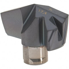 Iscar - Series ICP-2M, 0.685" Diam Grade IC908 140° Replaceable Drill Tip - Carbide, TiAlN Finish, 17 Seat Size, Through Coolant - Americas Industrial Supply