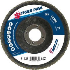 5″ Tiger Paw Abrasive Flap Disc, Angled, Phenolic Backing, 60Z, 7/8″ Arbor Hole - Americas Industrial Supply
