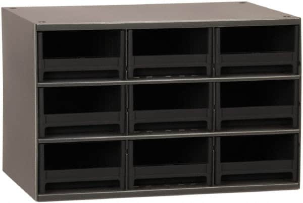 Akro-Mils - 9 Drawer, Small Parts Cabinet - 11" Deep x 17" Wide x 11" High - Americas Industrial Supply