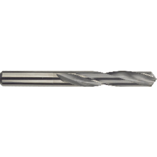 #40 Dia. × 0.098″ Shank × 1″ Flute Length × 2″ OAL, Standard, 118°, AlTiN, 2 Flute, External Coolant, Round Solid Carbide Drill Series/List #5374T - Americas Industrial Supply