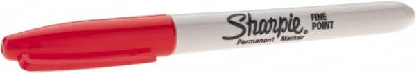 Dymo - Red Permanent Marker - Fine Felt Tip, AP Nontoxic Ink - Americas Industrial Supply