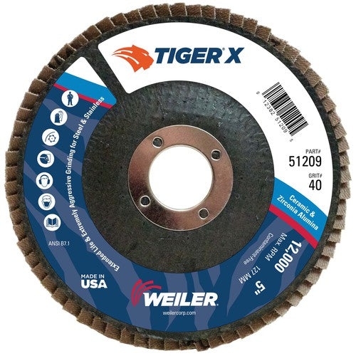 5 × 7/8 ARBOR 40X FLAP DISC - Americas Industrial Supply