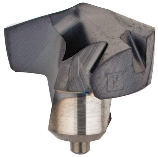 Kennametal - Series KenTIP, 9.53mm Diam Grade KCP15 140° Replaceable Drill Tip - Carbide, AlTiN Finish, I Seat Size - Americas Industrial Supply