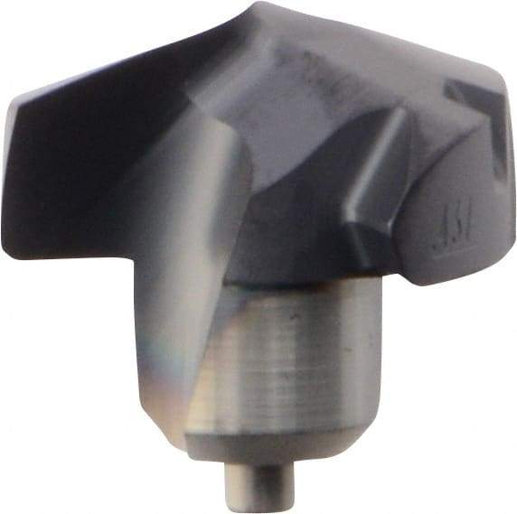 Kennametal - Series KenTIP, 11.11mm Diam Grade KCP15 140° Replaceable Drill Tip - Carbide, AlTiN Finish, L Seat Size - Americas Industrial Supply