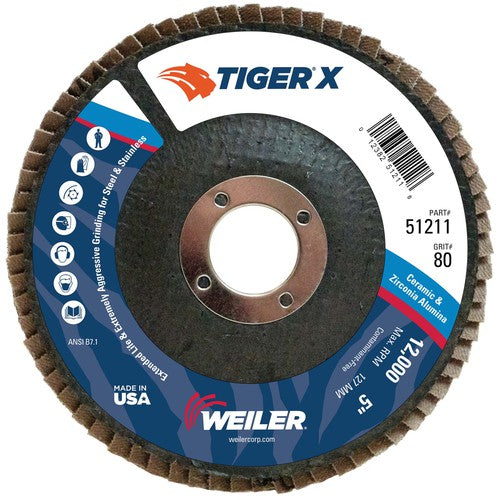 5 × 7/8 ARBOR 80X FLAP DISC - Americas Industrial Supply