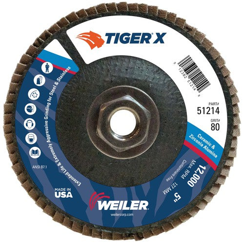 5 × 5/8-11 ARBOR 80X FLAP DISC - Americas Industrial Supply