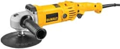 DeWALT - 7" Pad Diam, 600 & 3,500 RPM, Handheld Electric Polisher - 5/8-11" Spindle Thread, 12 Amps, 115 Volts - Americas Industrial Supply