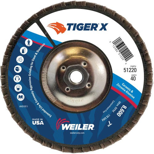 7X5/8-11 ARBOR 40X FLAP DISC - Americas Industrial Supply