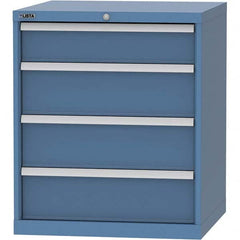 LISTA - 4 Drawer, 45 Compartment Bright Blue Steel Modular Storage Cabinet - Americas Industrial Supply