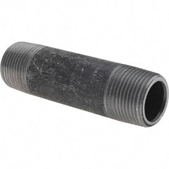 Value Collection - 3/4" Diam x 3-1/2" Long Steel Black Pipe Nipple - Threaded - Americas Industrial Supply