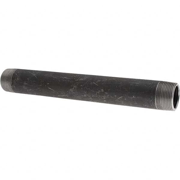 Value Collection - Black Pipe Nipples & Pipe Style: Welded Pipe Size: 1-1/4 (Inch) - Americas Industrial Supply