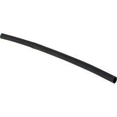 Value Collection - 6" Long Heat Shrink Electrical Tubing - Black - Americas Industrial Supply