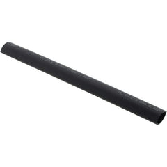 Value Collection - 6" Long Heat Shrink Electrical Tubing - Black - Americas Industrial Supply