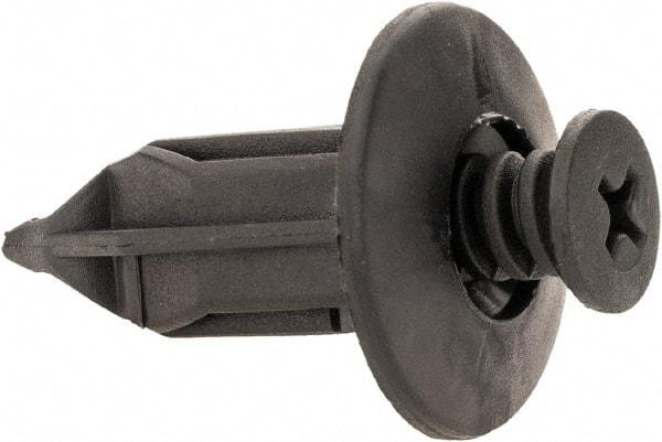 Value Collection - Black Nylon Automotive Rivets-Screw Mount - Bumper Fascia Attachment Rivet - Americas Industrial Supply