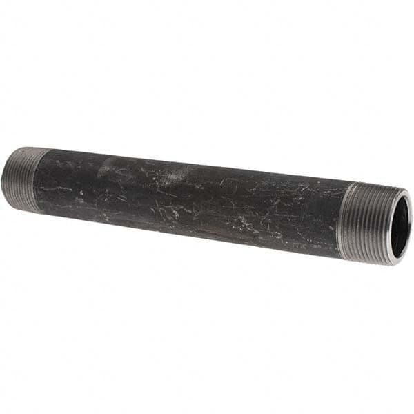 Value Collection - Black Pipe Nipples & Pipe Style: Welded Pipe Size: 1-1/4 (Inch) - Americas Industrial Supply